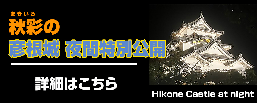 秋彩の彦根城夜間特別公開